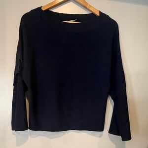 Vince Deep Blue Long Sleeve Blouse